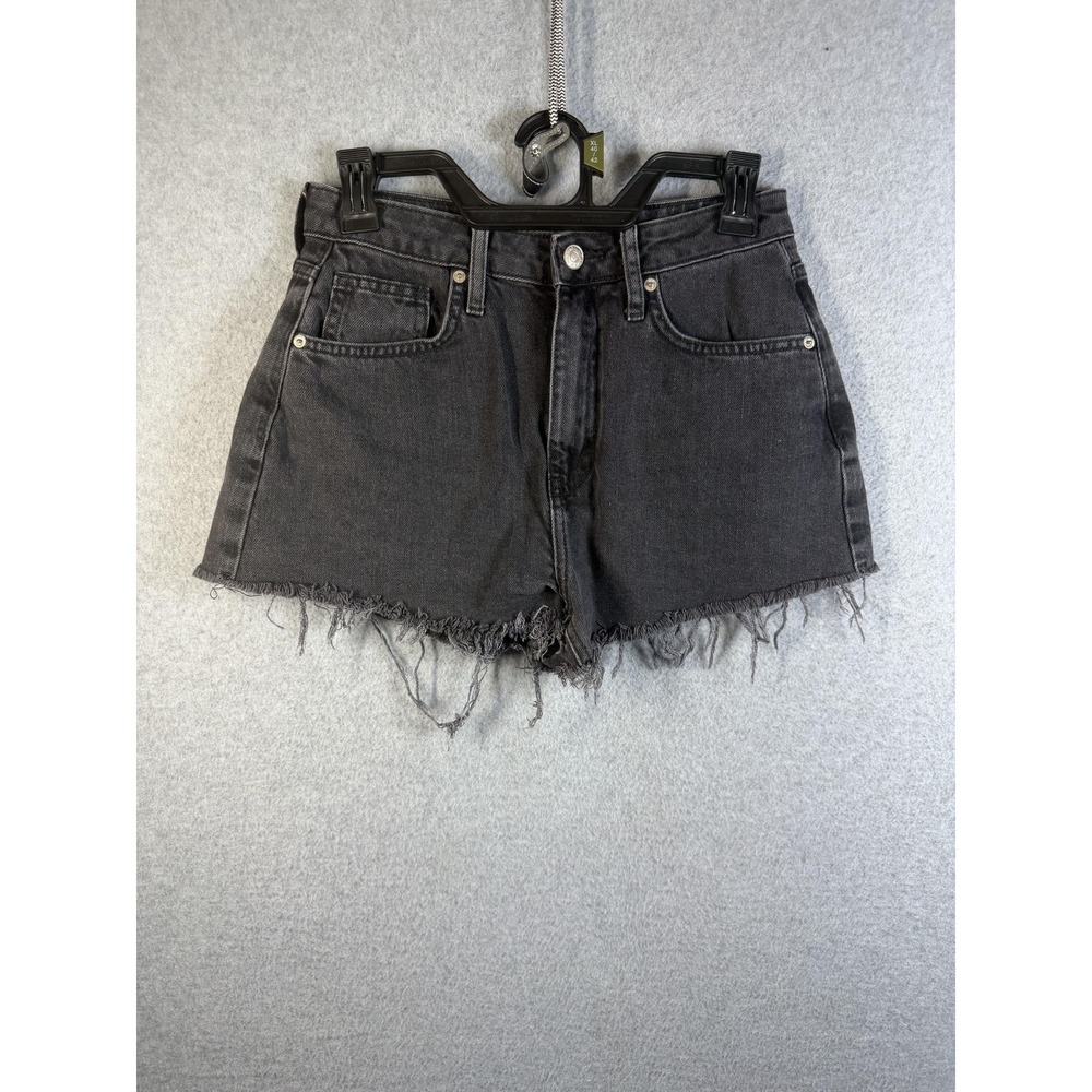 Forever 21 Shorts Womens 27 Black Denim Cut Off Distressed Frayed Hem Summer